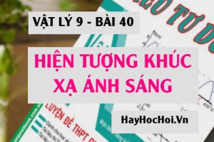Hiện tượng khúc xạ ánh sáng là gì? Góc tới, góc khúc xạ, Tia tới tia khúc xạ là gì? - Vật lý 9 bài 40